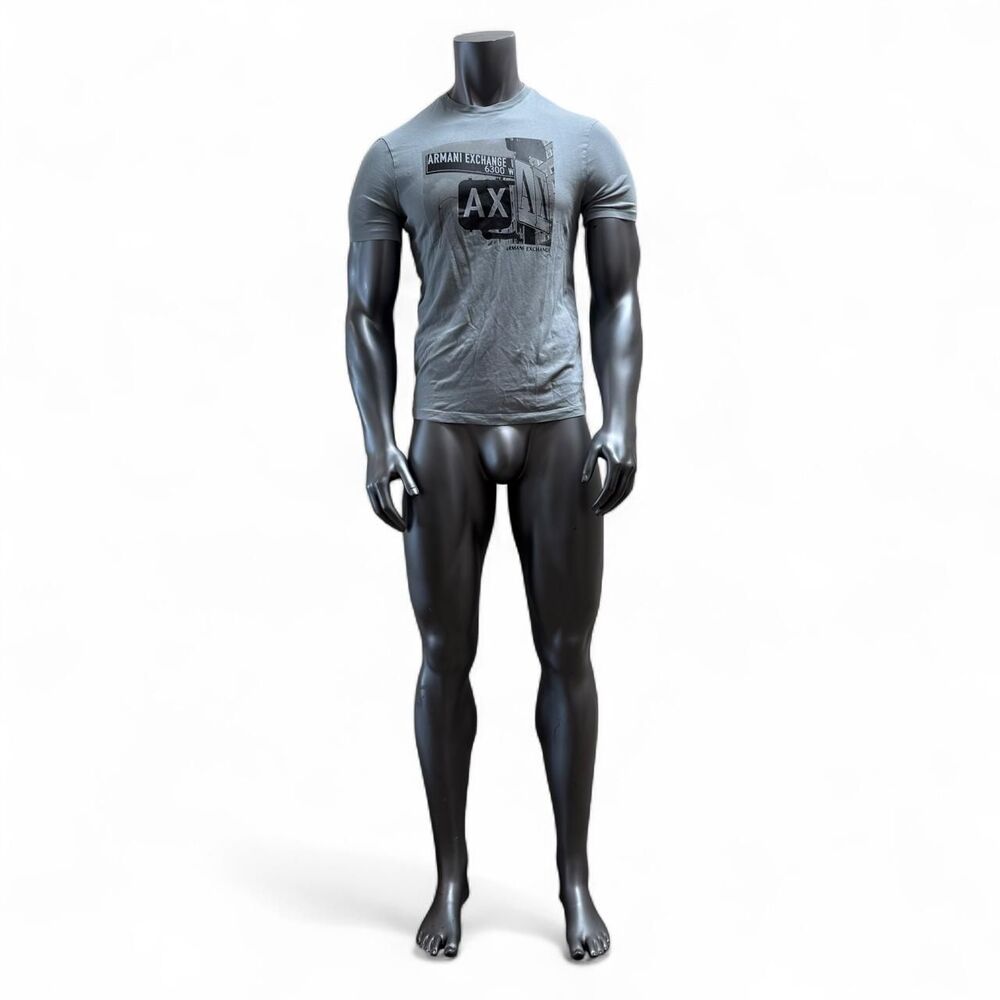 Armani-exchange Men's Grey T-shirt